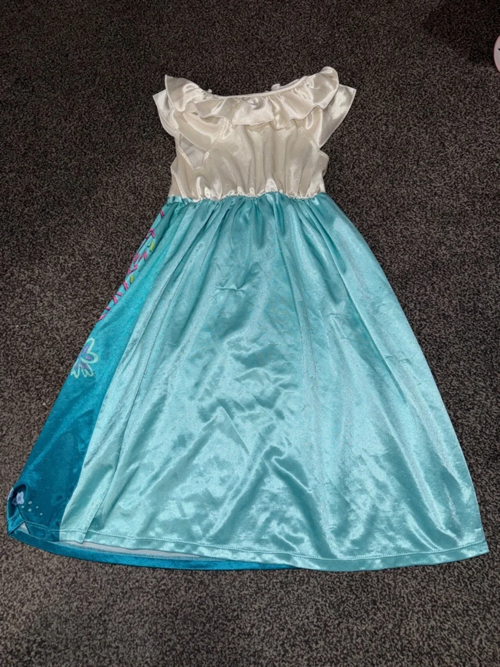 Disney Encanto Mirabel Nightgown Girls XS 4/5 Blue Character Sleep Dress - Picture 6 of 8